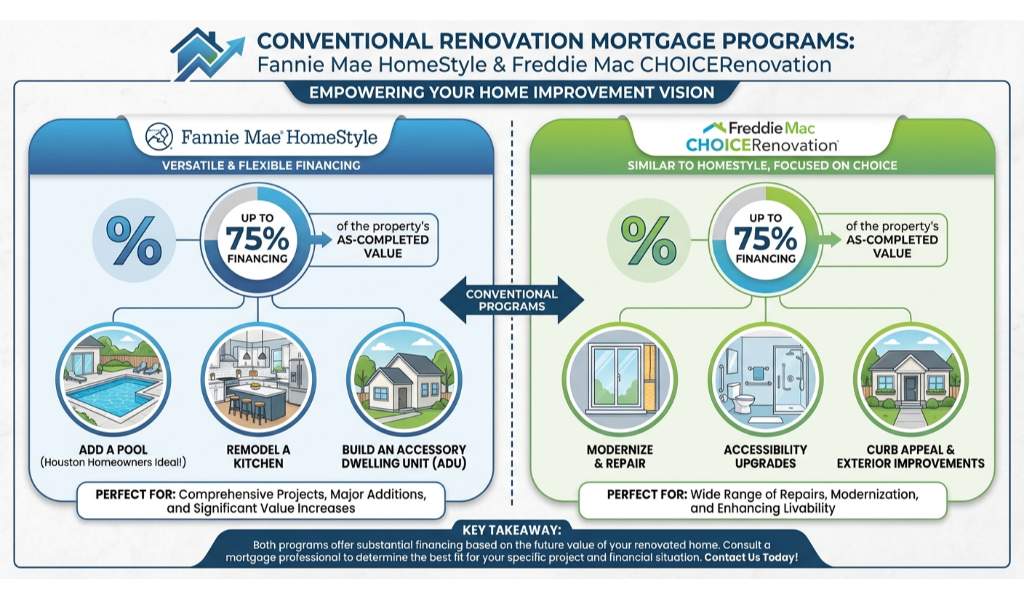 Fannie Mae HomeStyle vs. Freddie Mac CHOICERenovation